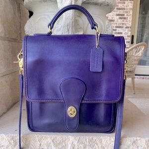 RARE Coach Vintage 💜Purple Station Crossbody 💜 STUNNINGLY BEAUTIFUL  5130